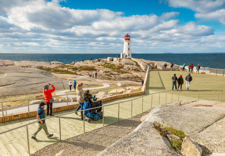 New Accessible Viewing Platform at Peggy's Cove