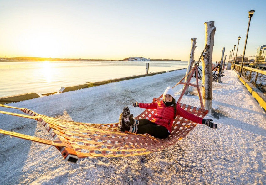 Winter Sunrise on the Waterfront