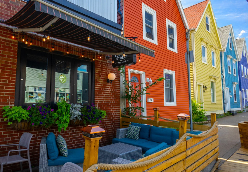 Colourful Agricola Street in the North End