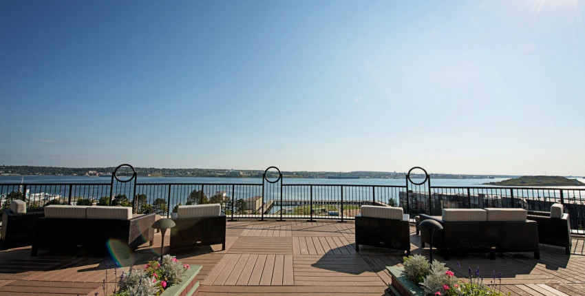 Rooftop Patio overlooking Halifax Harbour