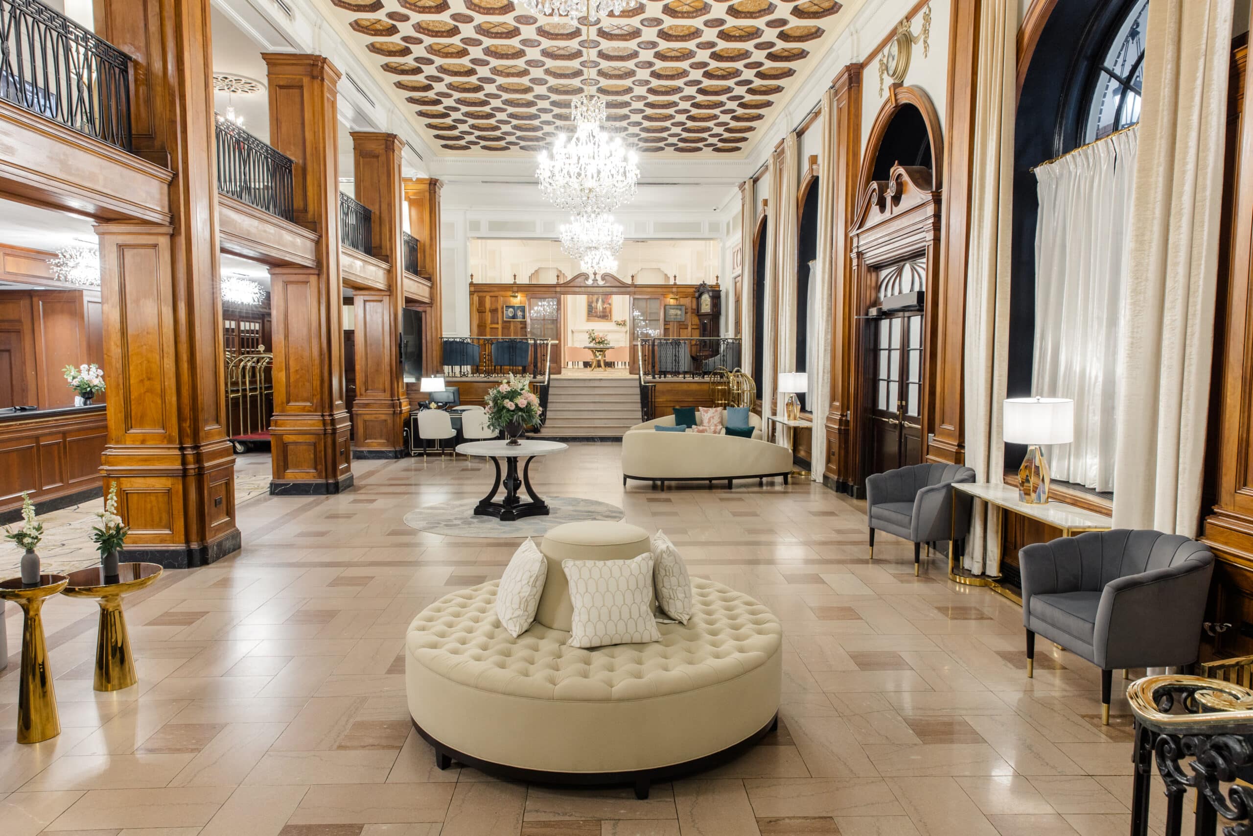 Interior photo of the Lord Nelson lobby