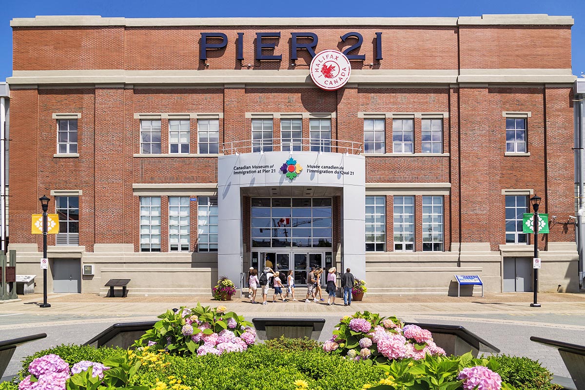 Exterior photo of Canadian Museum of Immigration at Pier 21