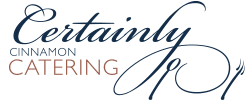 Certainly Cinnamon Catering logo